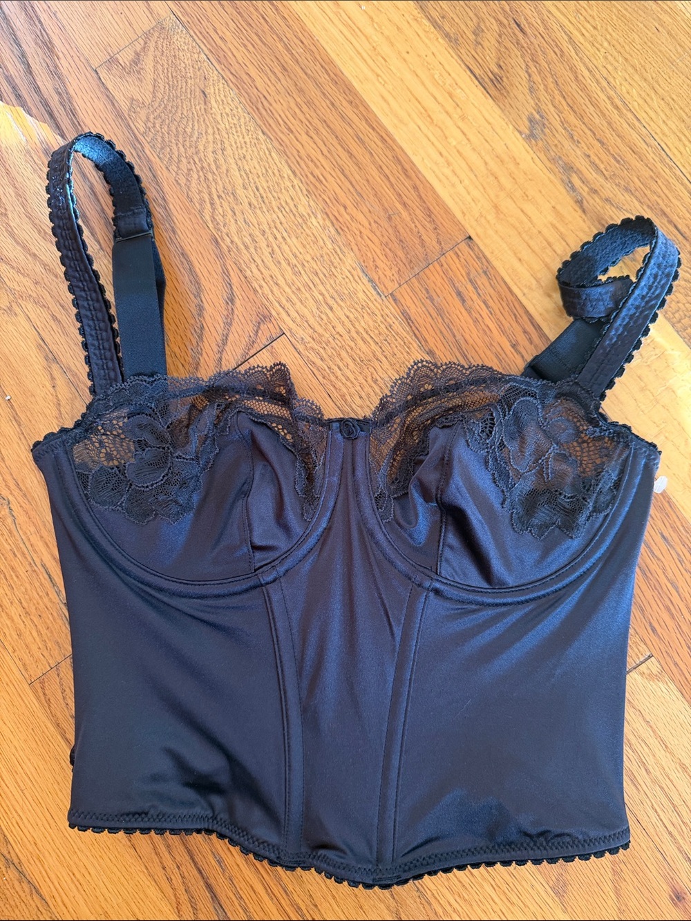 SKIMS Black Lace Bustier Corset XXS 30/AA